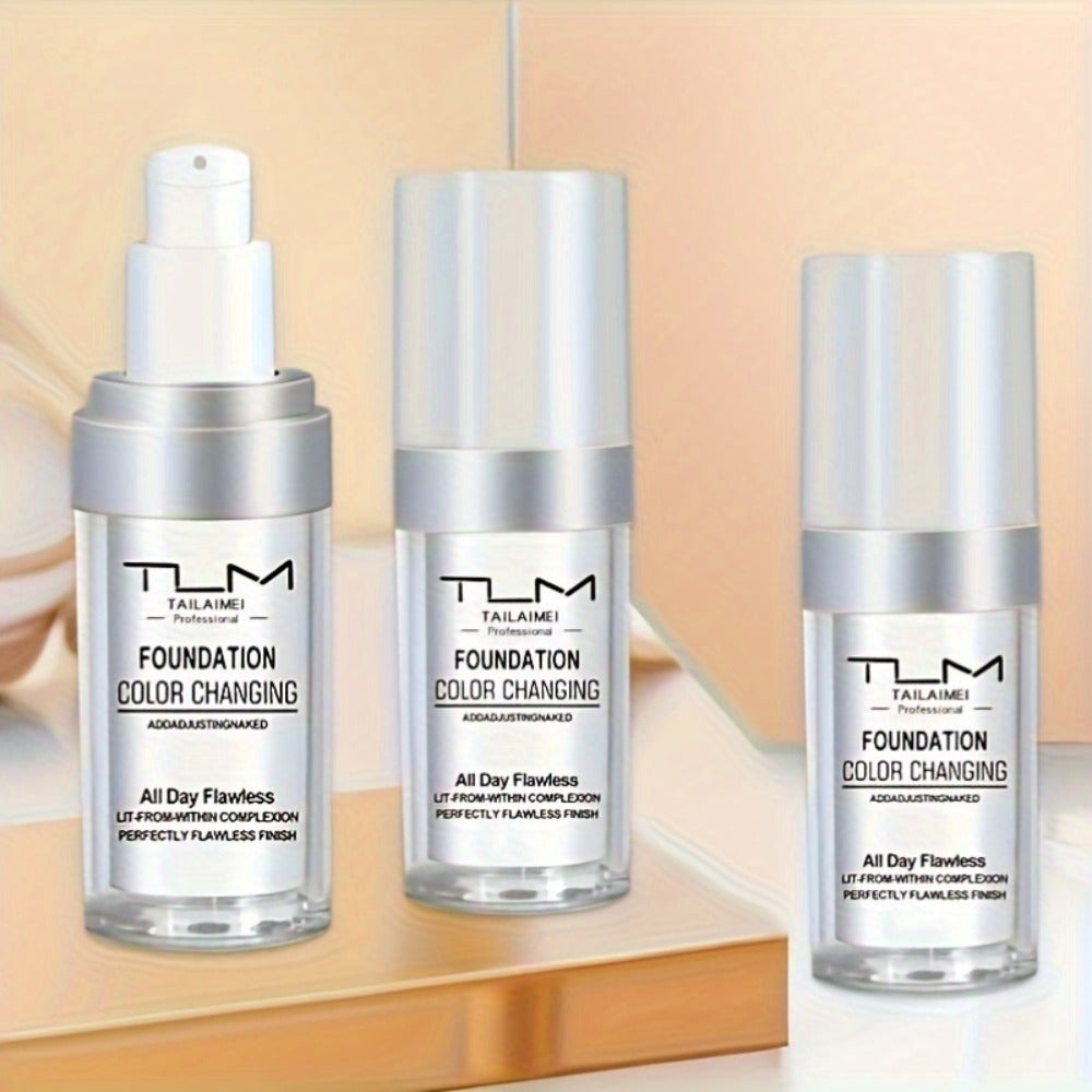 Color-Change Label Liquid Foundation Three-Bottle Set with Pump Tops and One 3pcs Checkout Option — image 8