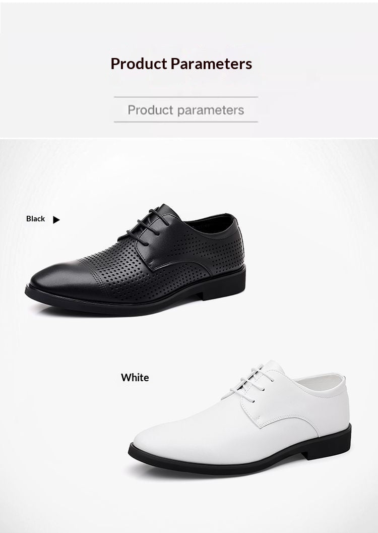 Men's Fashionable Casual Business Leather Shoes With Soft Soles