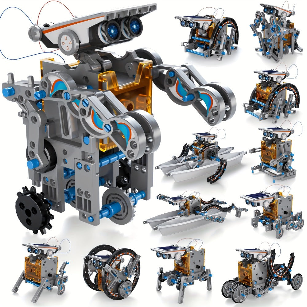 12-in-1 Solar Robot Kit for Kids Ages 8-13, Build Your Own Solar Powered Robot, STEM Engineering Building Toy — image 4