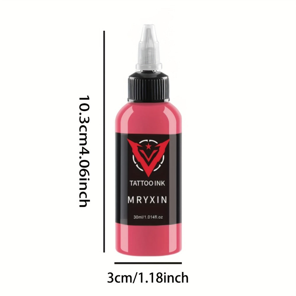 Tattoo Ink 14-Color Set with 1oz 30ml Bottles and One Full Palette Configuration with Item-Specific Color, Capacity and Bottl