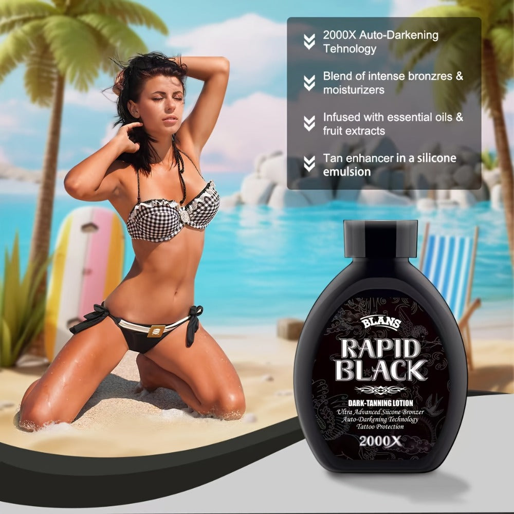 Sunless Self Tanner Lotion 200ml Fast Bronzing Streak-Free – Natural Sun-Kissed Bronze Glow for Body Legs Arms Face — image 4