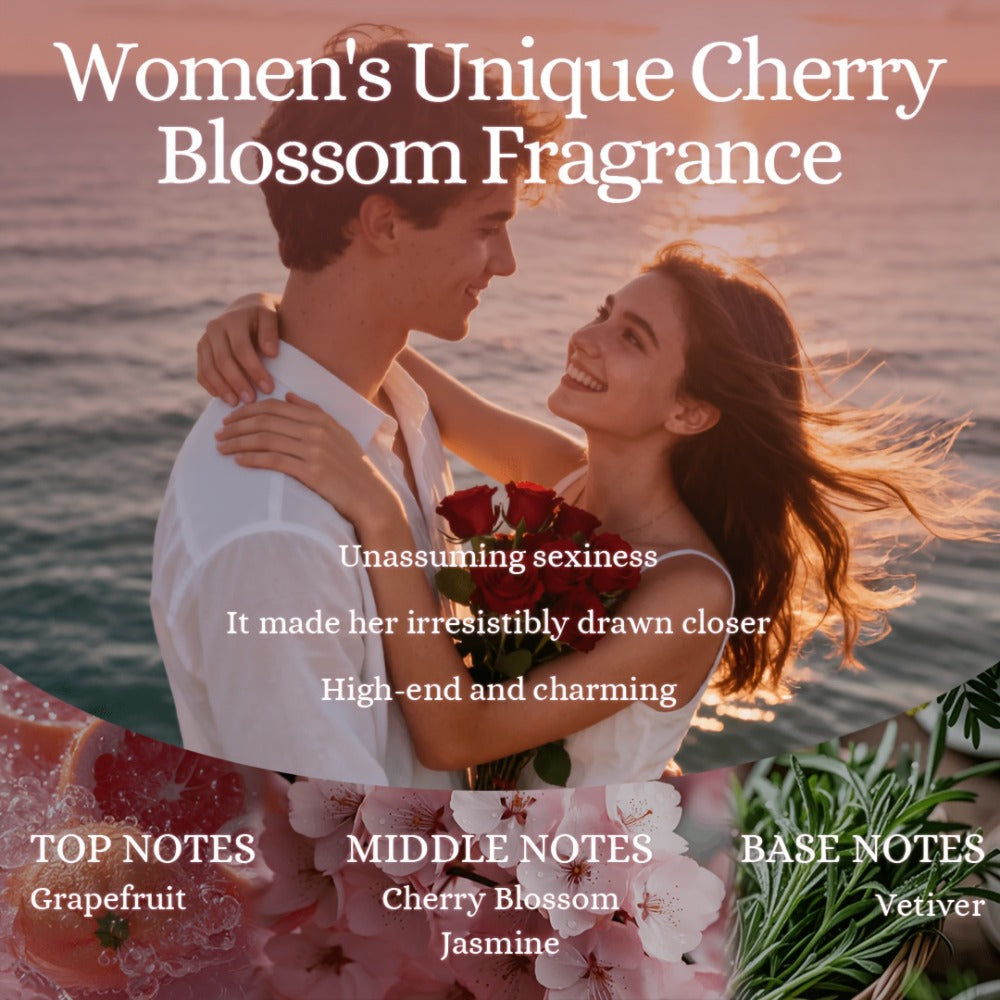 Cherry Blossom Gift Set for Women Body Lotion and Body Mist Japanese Sakura Fragrance Moisturizing Softening Skin Care Set — 