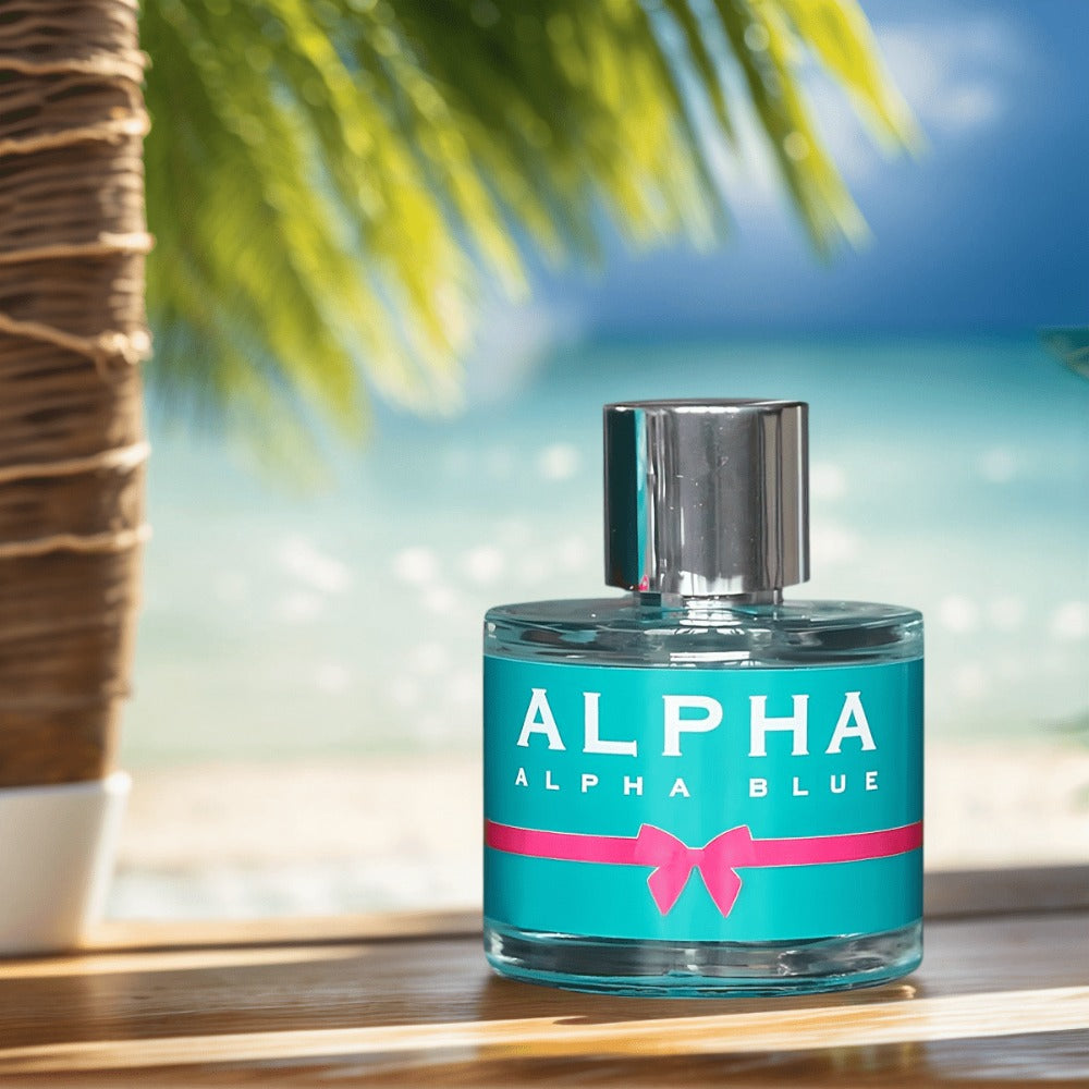 Perfume for Women Alpha Blue 100ml EDT Spray with a Sweet Floral Fragrance Profile in a Distinctive Bottle Presentation — ima