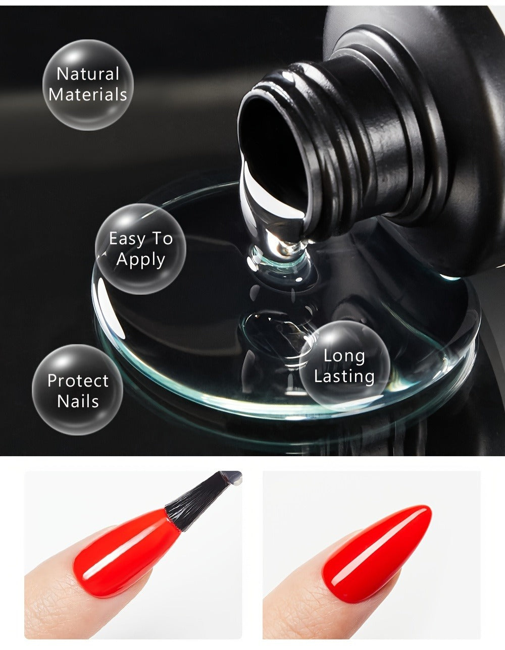 Gel Nail Polish Super-Glossy Top Coat in 15ml Soak-Off Formula with UV/LED Cure for Nail Art — image 11