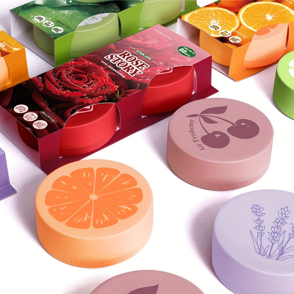 Car Air Freshener 2-Pack Solid Fragrance Jars in Cherry, Lavender, Lime, Rose or Sweet Orange — image 10