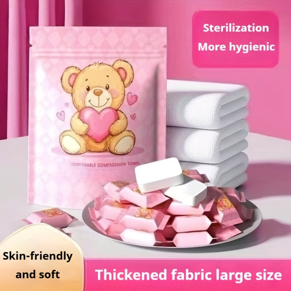 Disposable Face Towels 180 Pcs Soft Thickened Cotton Compressed Cleansing Towel for Women Men, for an Everyday Personal Care 