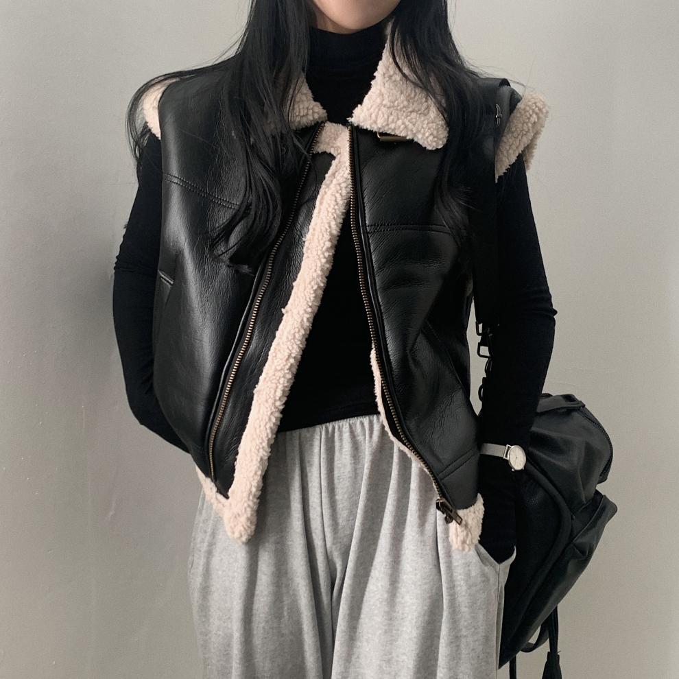 All-match Zipper Vest Jacket Coat For Women