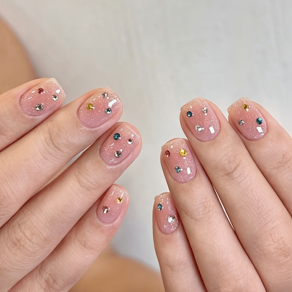 Acrylic Nail Kit 23-in-1 Complete Set with 12 Glitter Colors White & Pink Powder – DIY Nail Extension System No Glue No Liqui