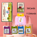 Bilingual English Speaking Flash Cards for Kids, 56 Cards 112 Visual Sight with the Listed Color, Size or Set Options for Eve