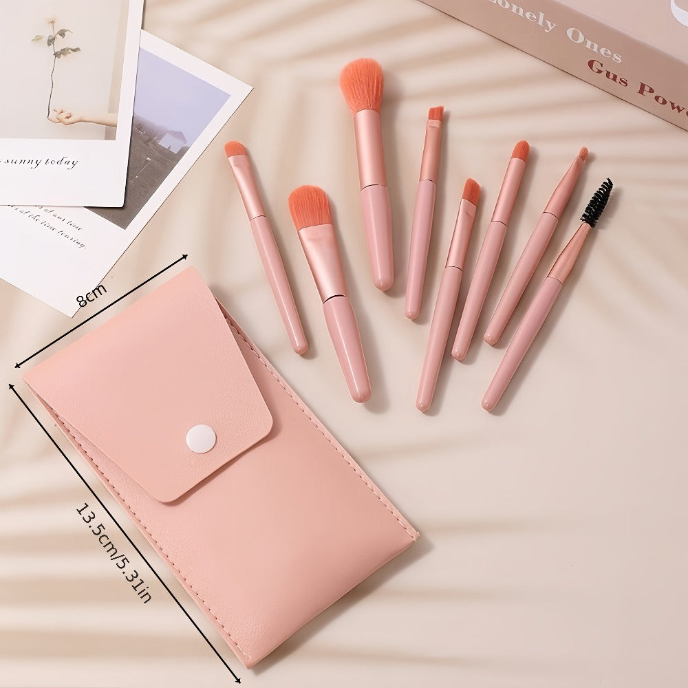 Makeup Brush Set 16pcs Complete Face Brush Kit – Blush Powder Eyeshadow Contour Brow & Lip Brushes, Soft Blendable Fragrance-