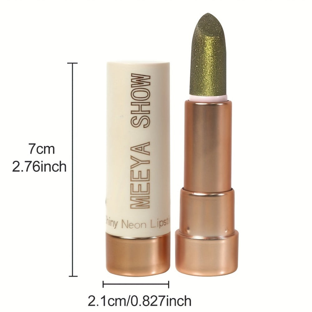 Sparkling Golden Brown Glitter Lipstick Set 3 Pcs, for Makeup, Travel and Everyday Vanity Use — image 4