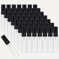 Mini Glass Spray Bottles 5ml 50 Pack Fine Mist Atomizer Refillable Black UV Glass Travel Perfume Bottles for Perfume Cologne 