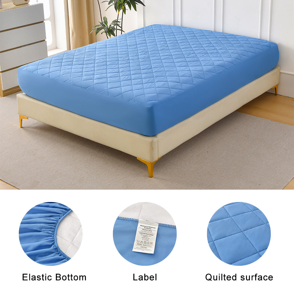Diamond Grid Waterproof Mattress Protector