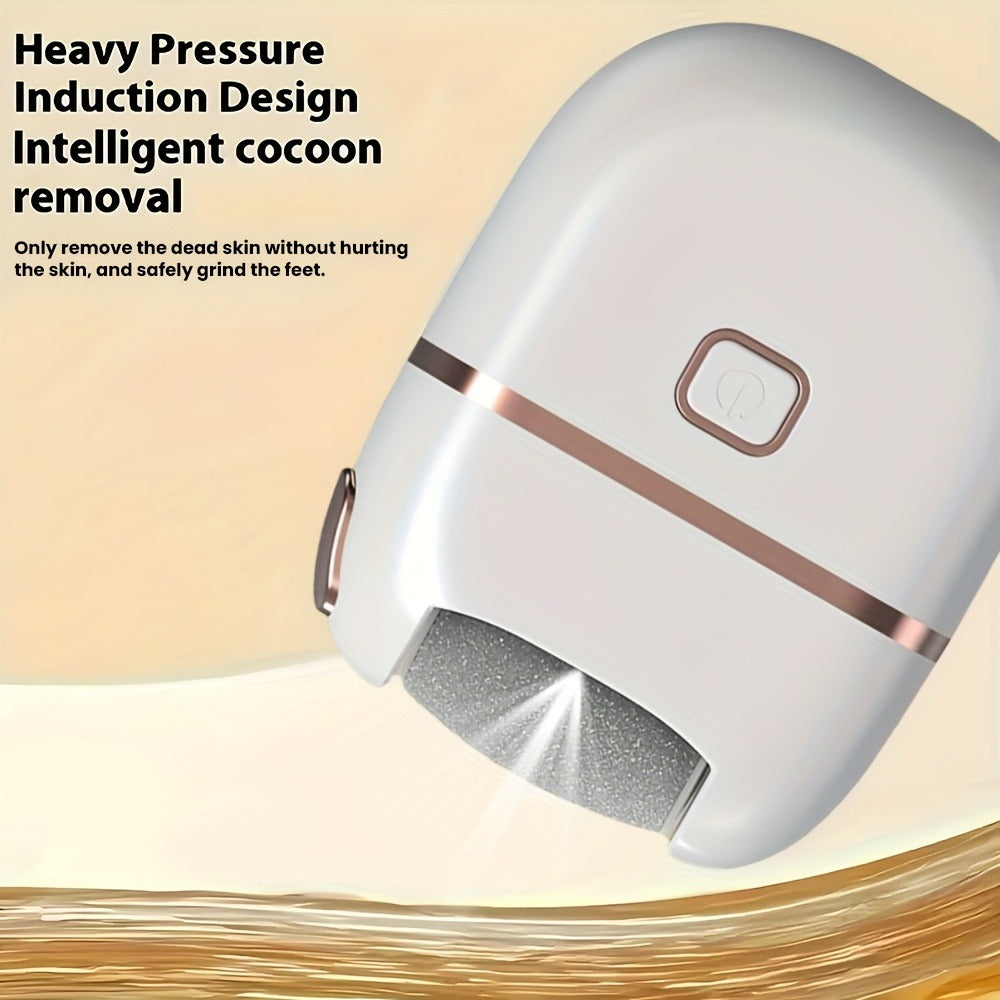 Callus Remover for Feet Electric Rechargeable Foot Grinder with 3 Grinding Heads & 2 Speed Settings – USB Portable Pedicure T