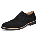 Premium Brock Men's Leather Shoes - Pointed Toe Business Casual