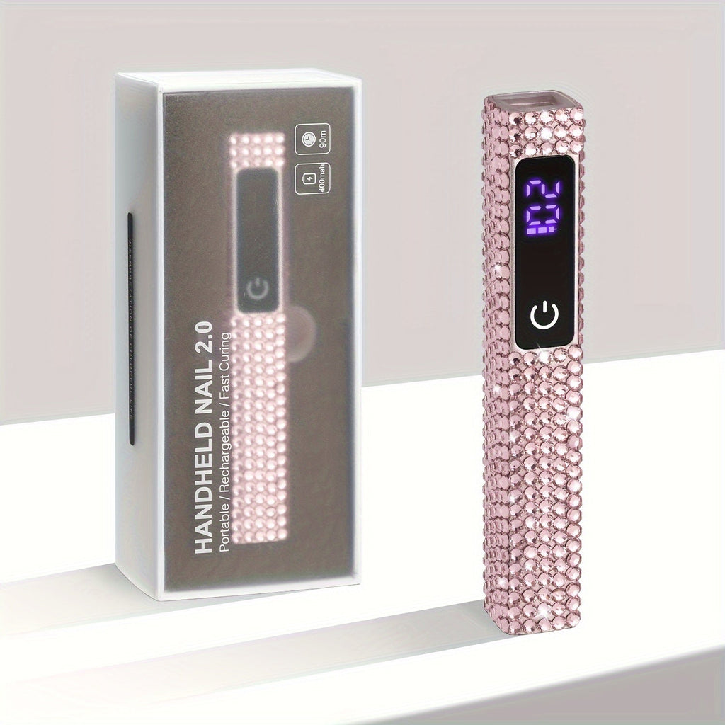 Cordless Nail Lamp Handheld 8X Fast Curing 395nm UV LED Gel Nail Dryer with LCD Touch Screen 20s 60s Timer — image 13