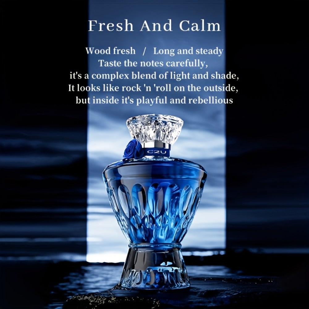 Eau de Parfum for Men 75ml in Sculpted Blue Bottle with Woody-Aromatic Source Family for Daily Wear — image 2