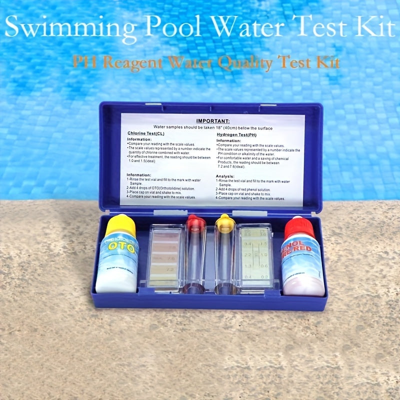 Pool Test Kit pH Reagent, Swimming Pool Spa Hot Tub Water Testing for Garden, Patio and Yard Use — image 6