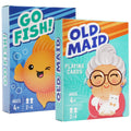 Kids Card Game Bundle with Go Fish and Old Maid Decks, Optional Memory Match Third Deck, Ages 4 Plus in English — image 1