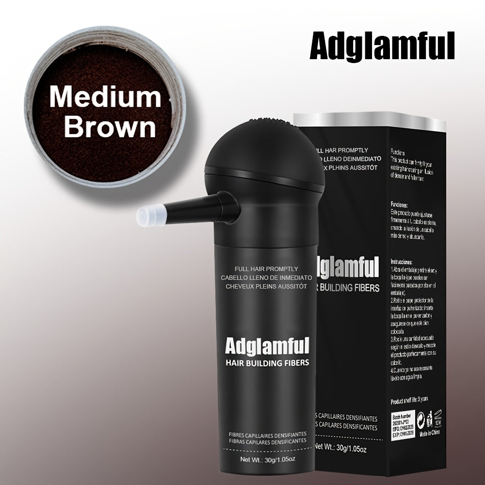 Hair Fiber Powder Kit with Tall Container and Directional Spray Applicator in Medium Brown or Black — image 15