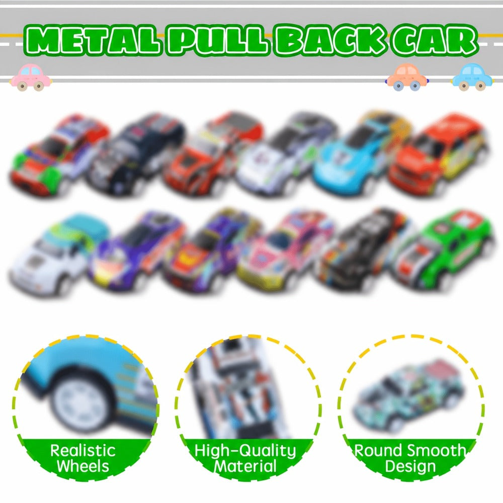 Pull Back Cars Bulk 72 Pack, Mini Race Cars Pull Back and Go Toy Vehicles for Kids Birthday Party Favors — image 3