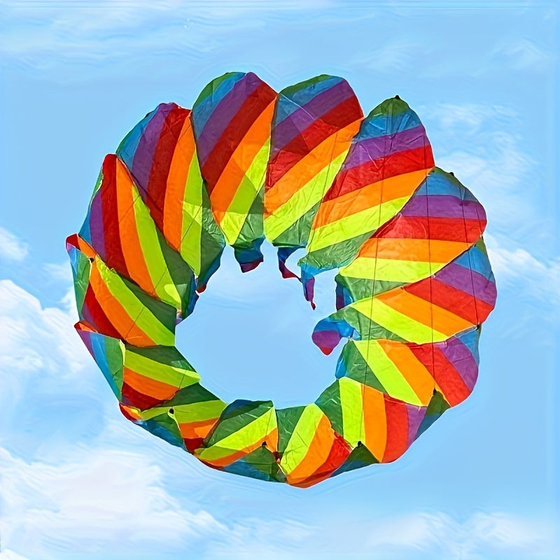Rotating Lotus Tail Kite 3D Flower Basket Iridescent Kite for Kids Adults with the Listed Color, Size or Set Options for Ever