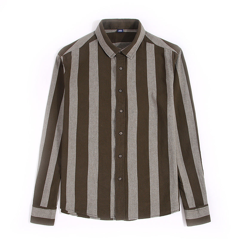 Japanese wide stripes men's casual