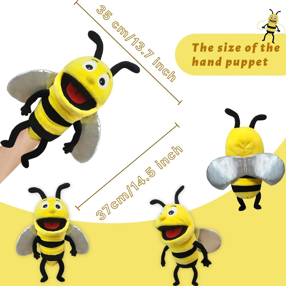 Movable-Mouth Insect Hand Puppets in Bee, Ladybird, Dragonfly, Butterfly, Ant and Caterpillar Styles — image 3