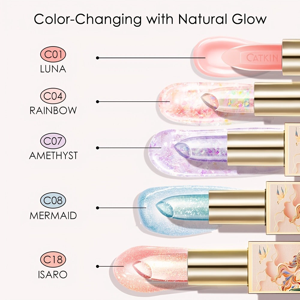 Lip Balm CATKIN Tinted Stick with Five Named Shade Options, Glossy Finish and Floral Packaging — image 13