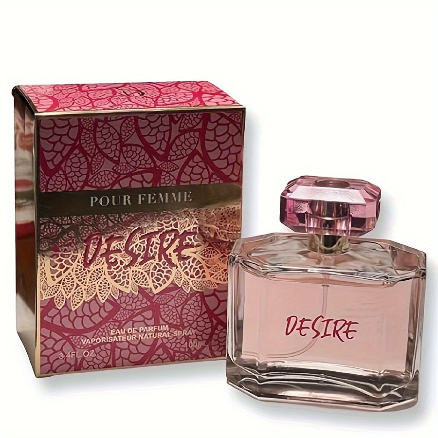 Perfume United Scents Desire for Women 100ml in Pink Bottle with Peony Source Profile for Daily Wear — image 1