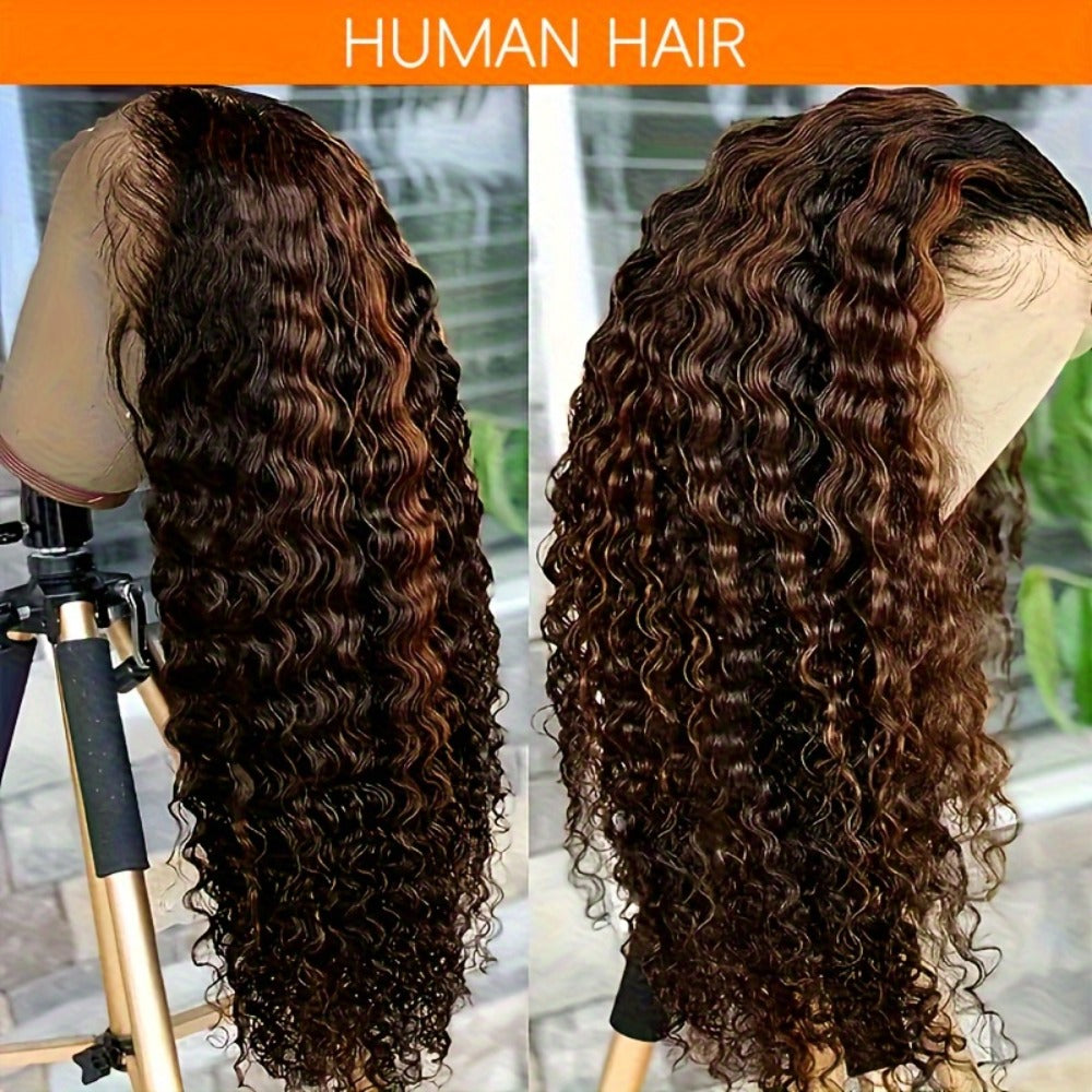 Deep Wave Human Hair Wig with 13x4 HD Lace Front, 180% Density and 14-34 Inch Length Options — image 2
