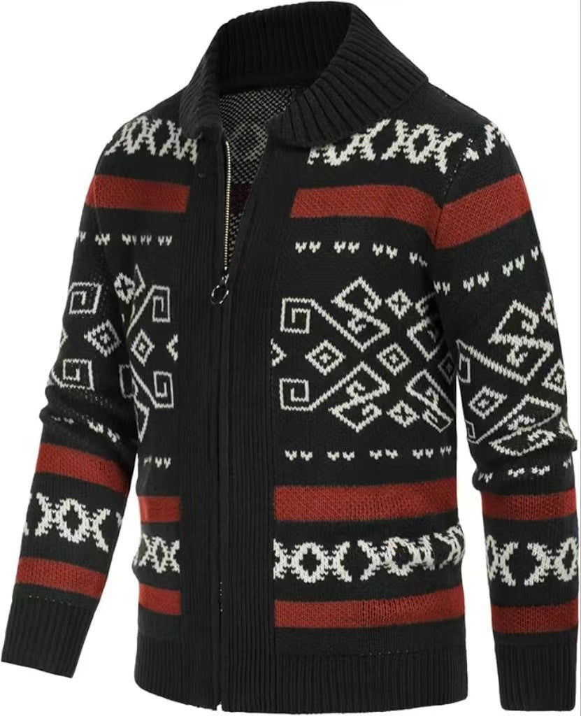 Slim-fit High-quality Men's Knit Cardigan