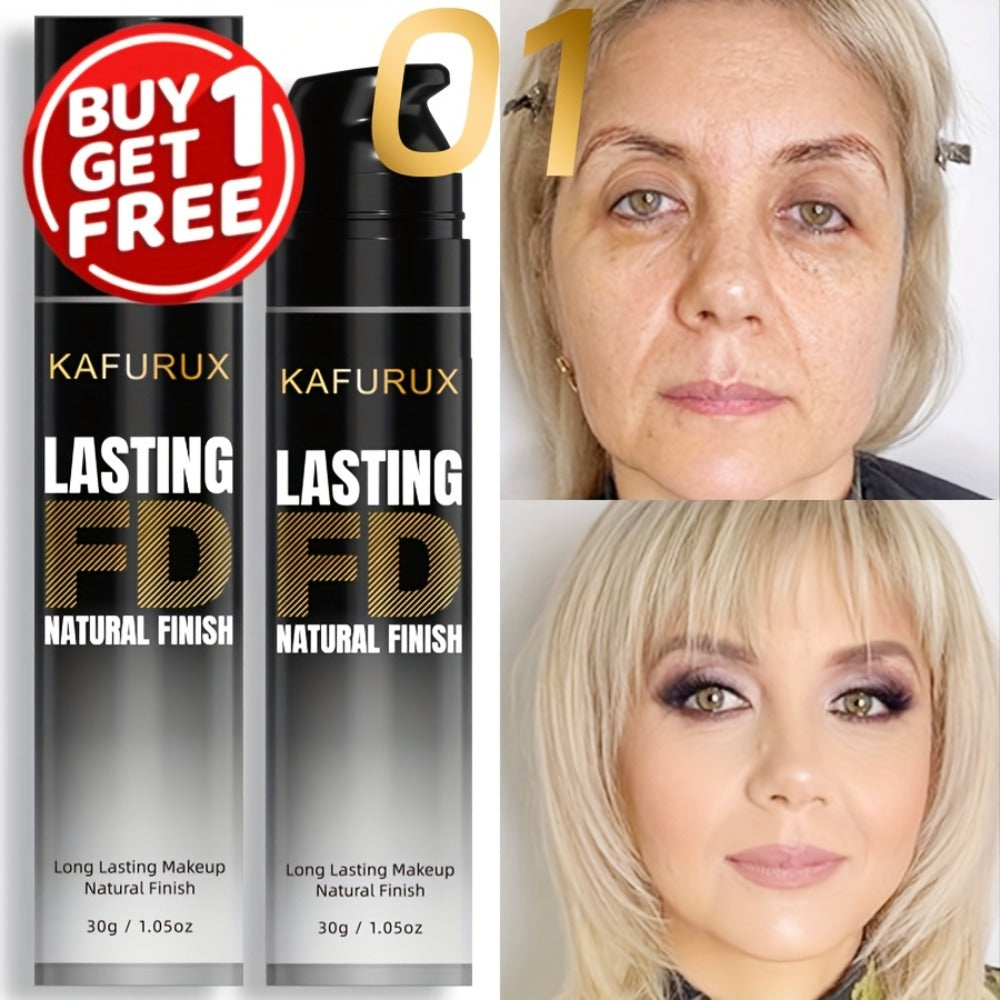 KAFURUX Liquid Foundation Two-Bottle Set with Pump Dispensers and Eight Matching Shade Pairs — image 3