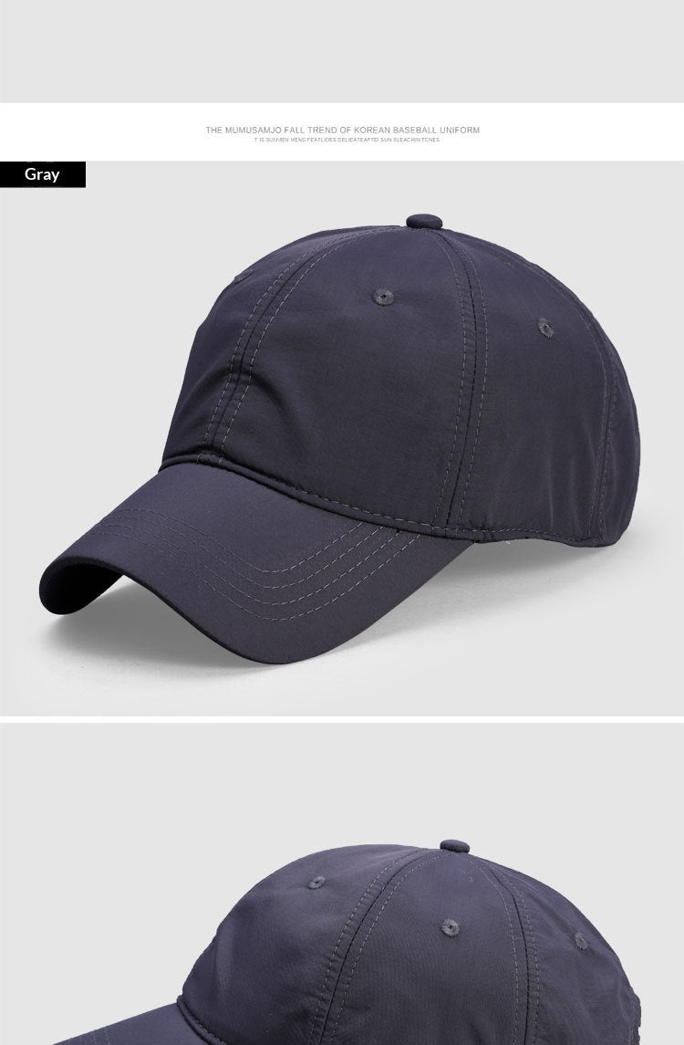 Outdoor Baseball Cap With Breathable Light Plate And Big Head Circumference