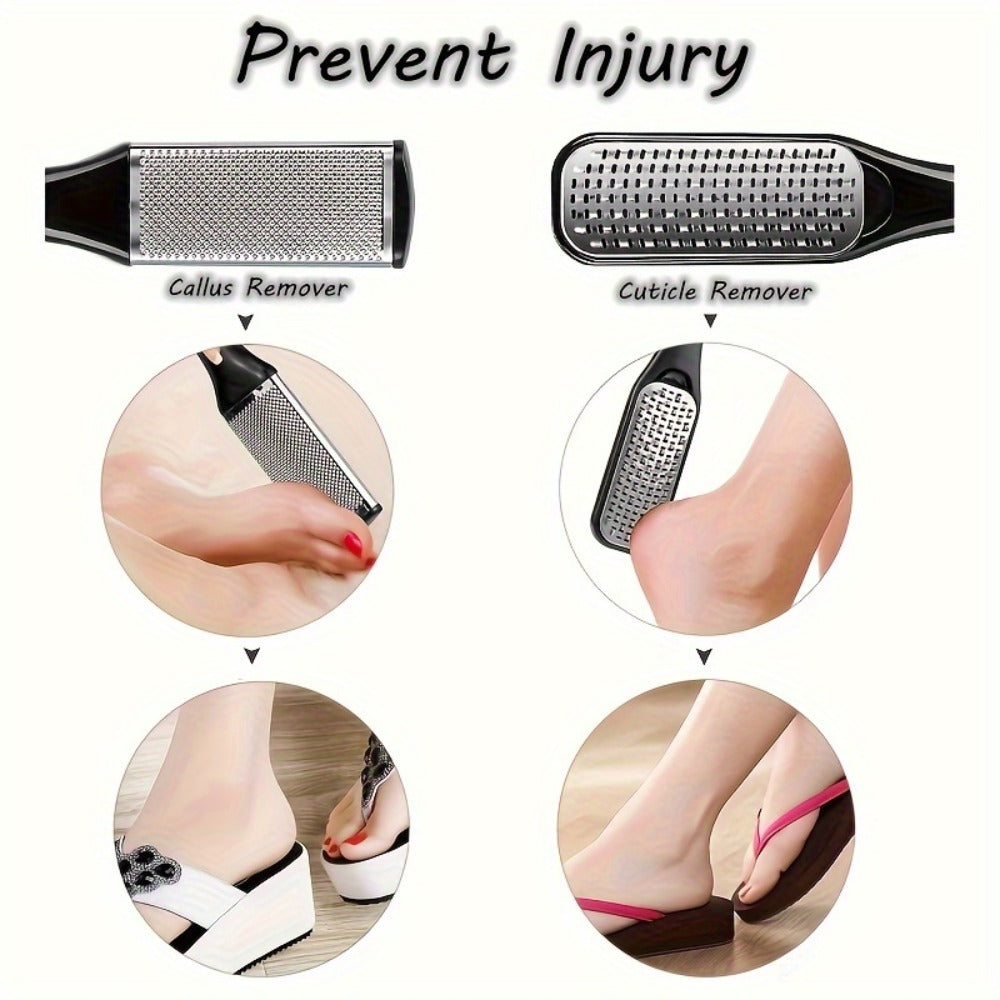 Pedicure Tool Set Stainless Steel Professional Foot Care Kit Dead Skin Callus Remover Nail Cuticle Tools — image 7