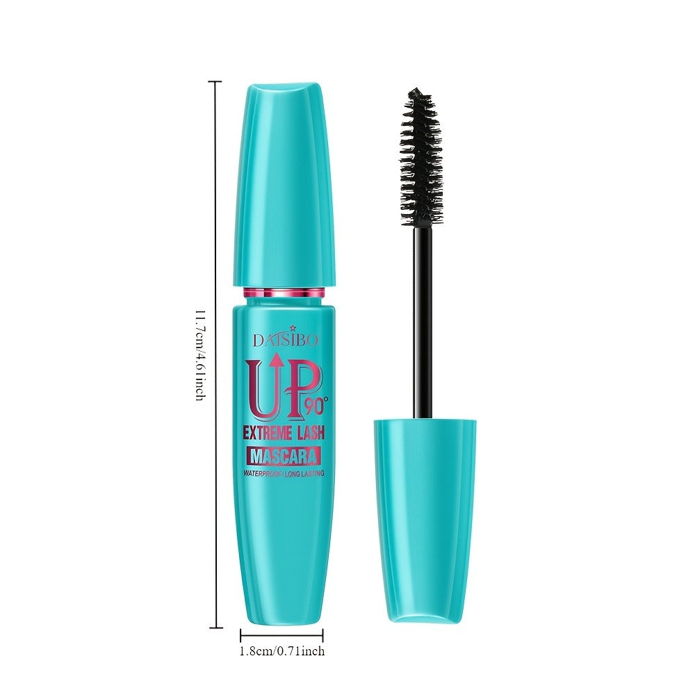 Black Mascara Four-Piece Set with Turquoise, Blue, Black and Magenta Tubes and Straight Bristle Wands — image 5