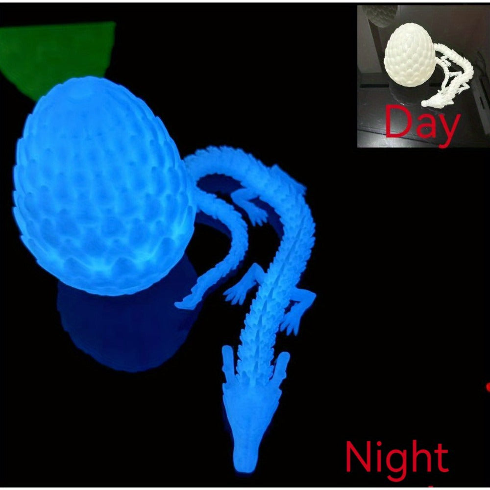 Dragon Egg Gift Set 3D Printed, 7.09in Scaled Egg + 23.62in Large Dragon with the Listed Color, Size or Set Options for Every