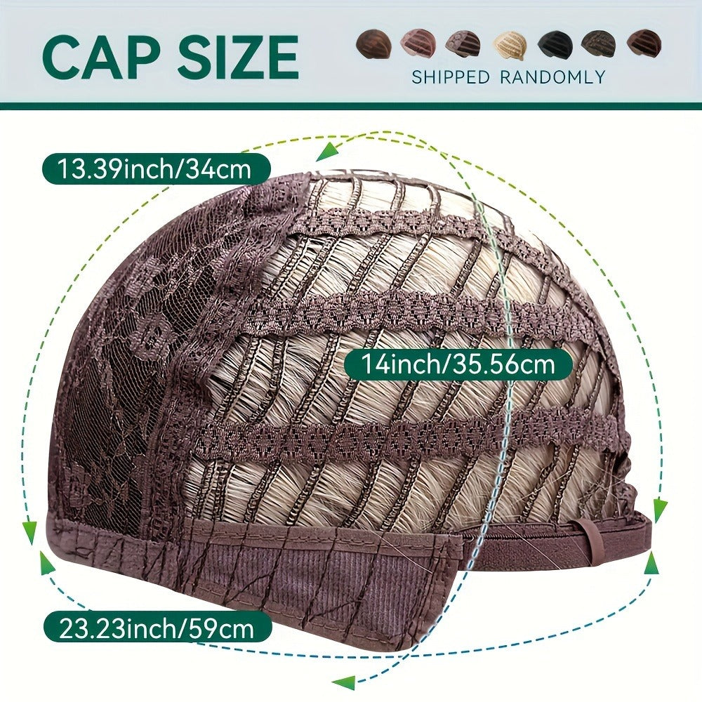 Synthetic Wig 22-Inch Gradient Blue Ombre Layers with Bangs, Adjustable Cap and Rose Hair Net — image 8