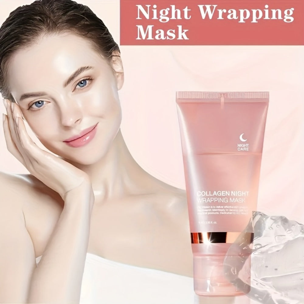 Collagen Overnight Sleeping Mask 3pcs 75g - Niacinamide Hyaluronic Acid Intensive Lifting Sleep Off Face Mask for Women — ima