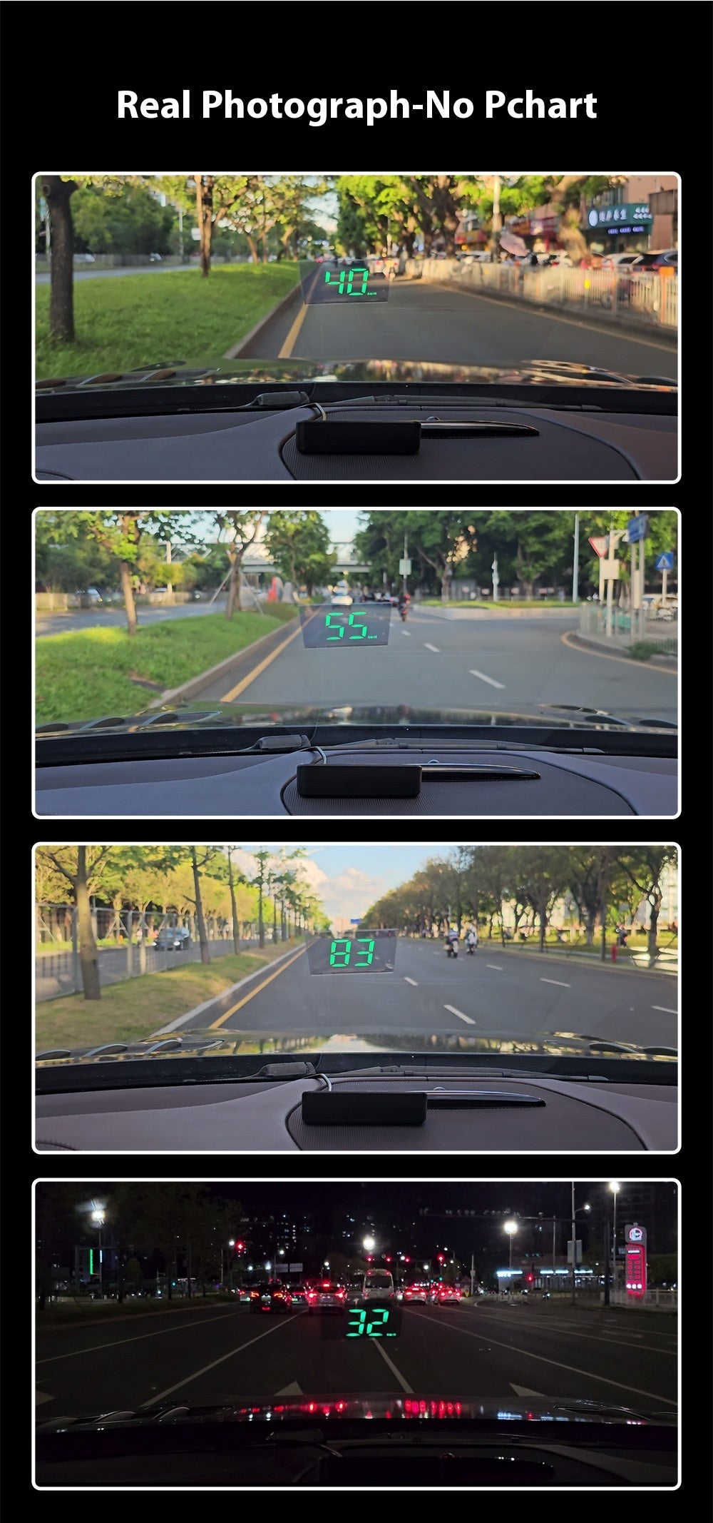 New Universal Head-up Display Car GPS Velometer