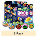 Glow Rock Painting Craft Kit with 10 Rocks, Paints, Brushes, Gems and Stickers in One- or Two-Pack Options — image 15