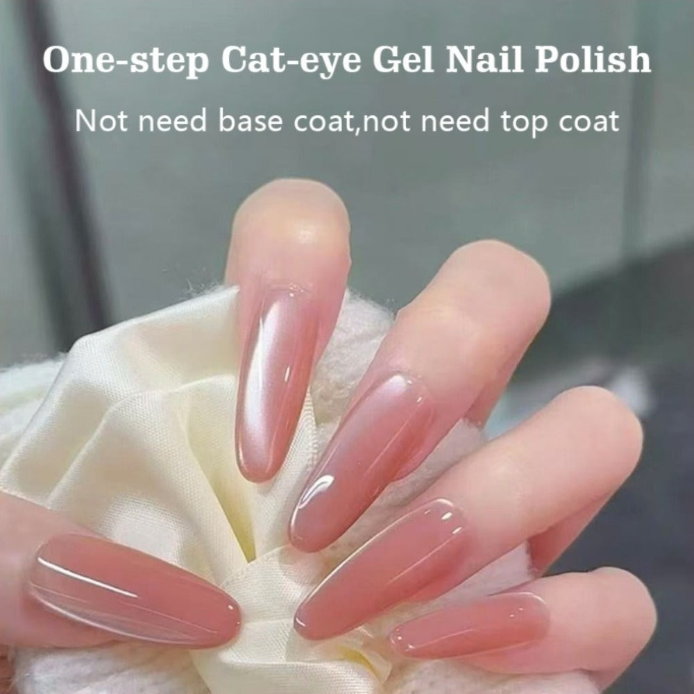 Magnetic Cat Eye Gel Nail Polish Pen 3-in-1 All-in-One Base Coat Color Top Coat – Ultra-Bright High-Saturation Polygel — imag