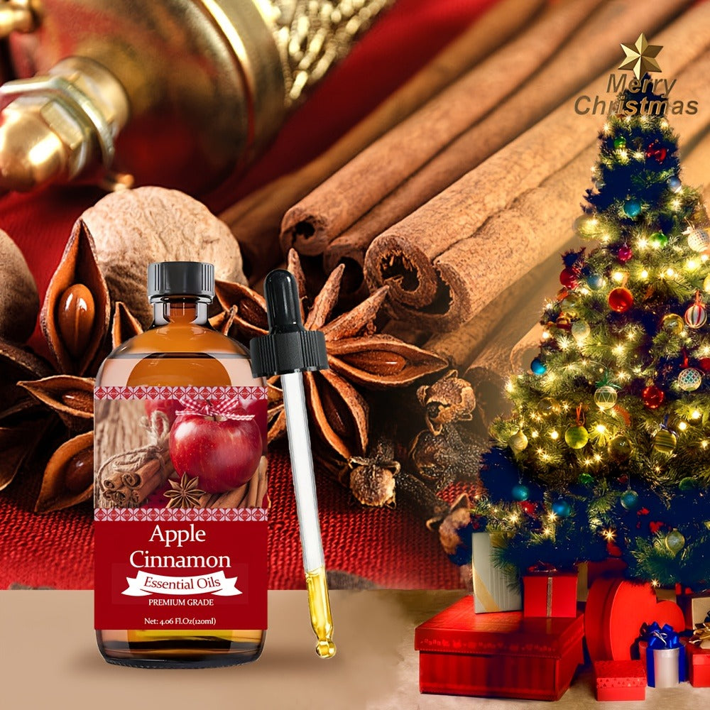 Aromatherapy Oil Apple Cinnamon Blend with Aloe Vera and Jojoba Oil in 120ml Bottle for Diffuser and Massage — image 2