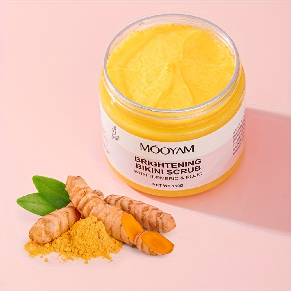 Glycolic Acid Bikini Area Scrub 150g, Kojic Acid & Turmeric Exfoliating Paste, Brightening Treatment — image 12