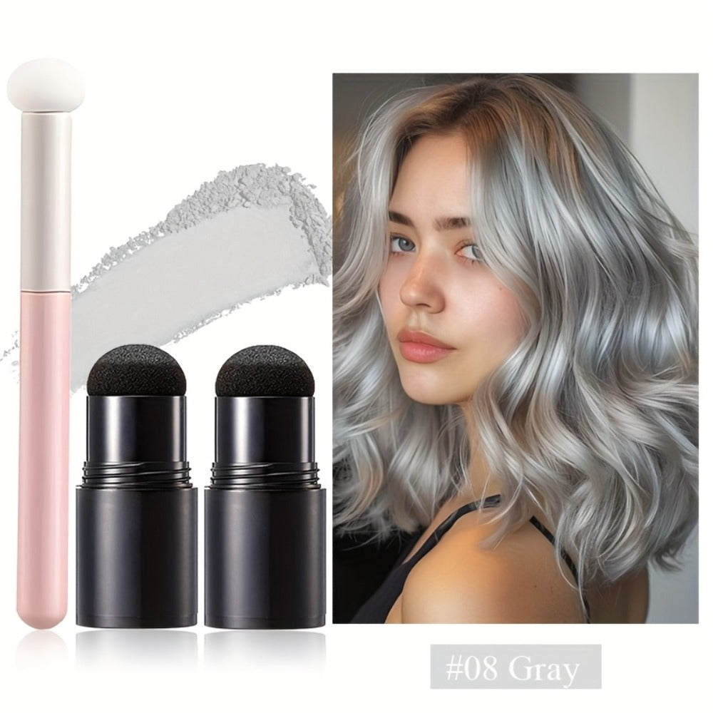 Root Touch Up Powder Stick with Brush – Instant Hair Root Concealer & Eyebrow Filler | Concentrated Paste Formula for Targete