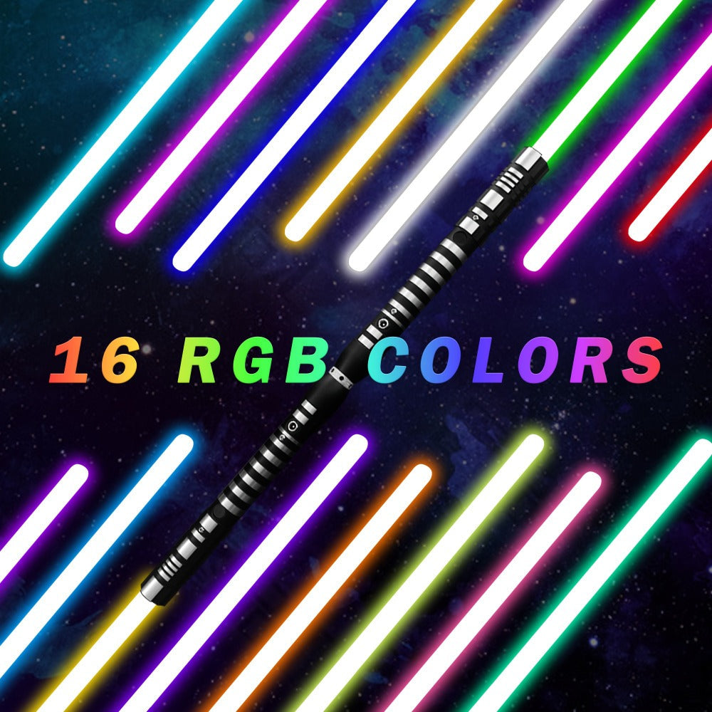 Light Up Dueling Saber 78" with 16 Color Lights & 3 Movie Sounds, 2-in-1 Dark Phantom Sword Single or Double Player — image 5