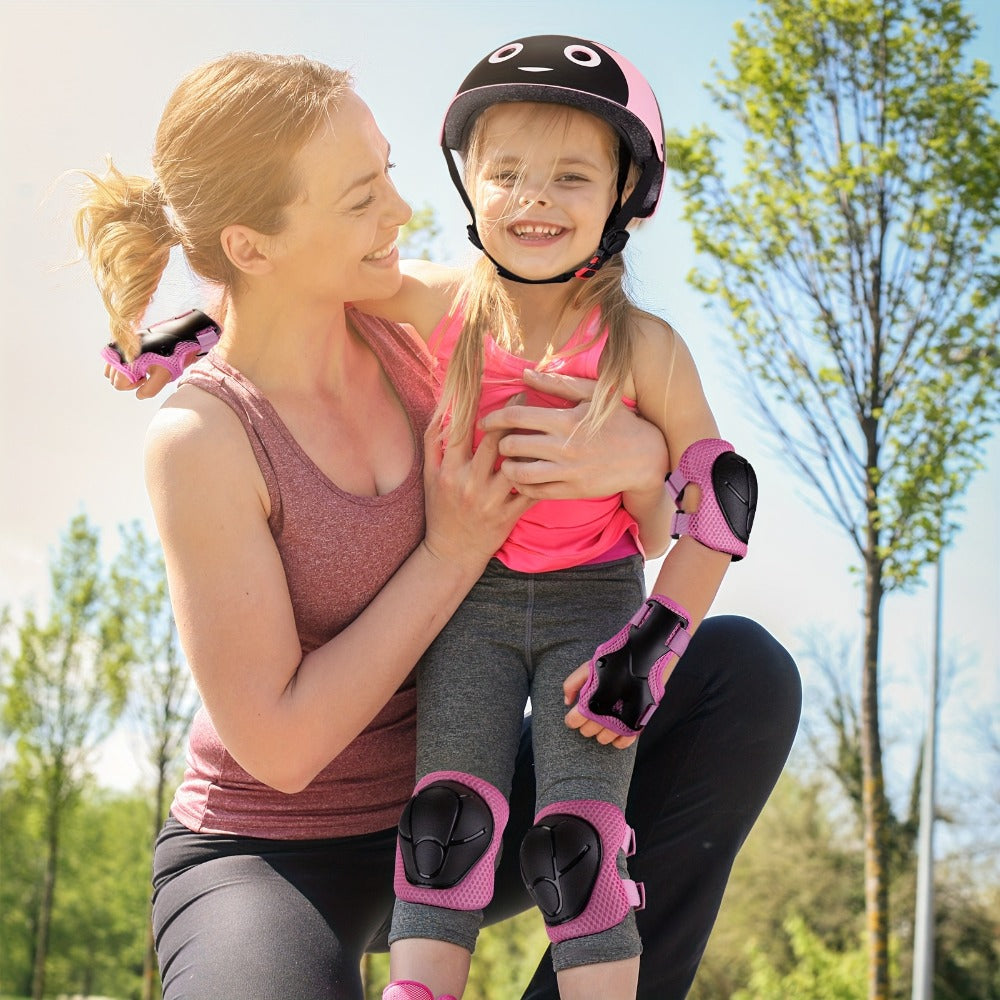 Kids Bike Helmet & Gear Set 7-Piece for Ages 2-8 Boys Girls Adjustable with the Listed Color, Size or Set Options for Everyda