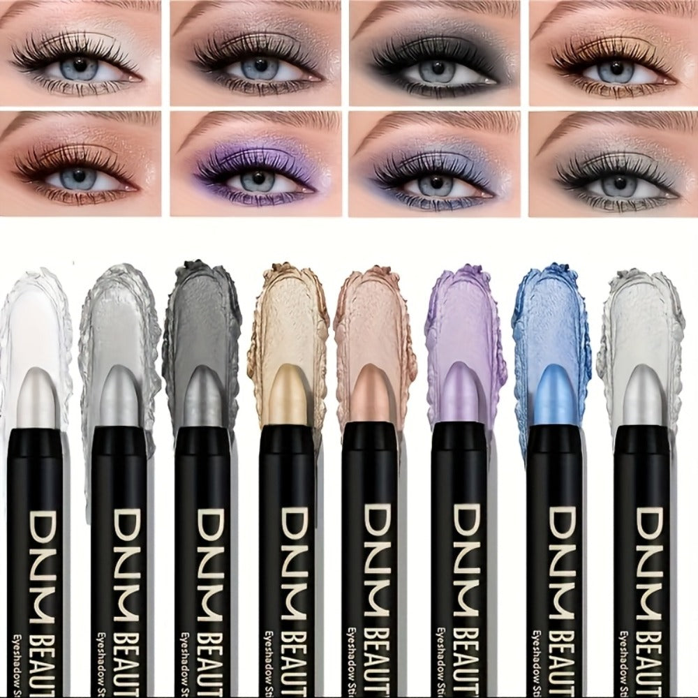 Fluorescent Eye Shadow Pen Set 8 or 16 Pcs, Shimmer Matte & Neon Gel Eyeliner Pencil Kit, for Makeup, Travel and Everyday Van