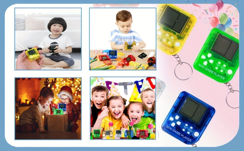 18-Piece Mini Game Keychain Set with Controller and Handheld Shapes in Six Pictured Case Colors — image 9