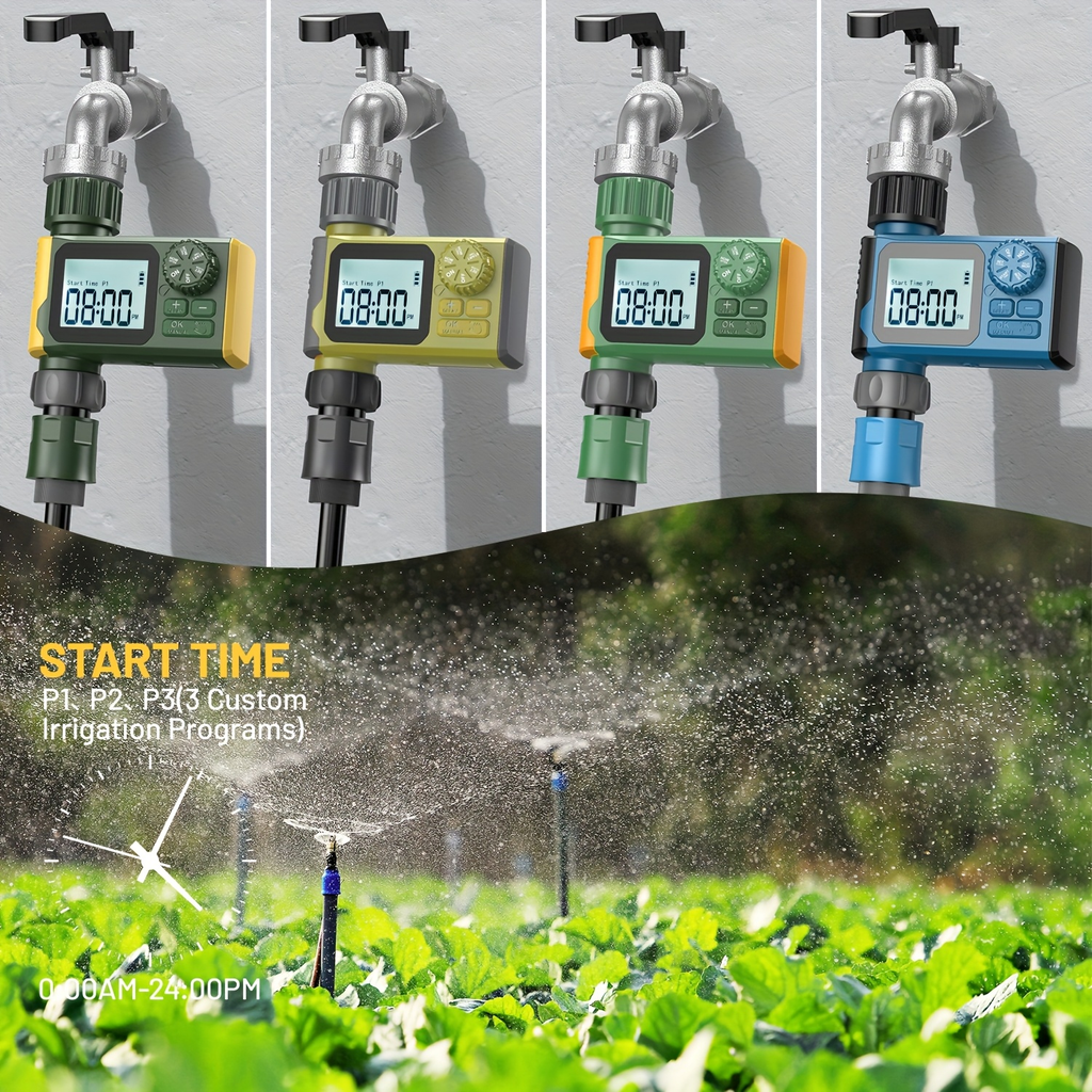 Garden Irrigation Timer Automatic Watering Controller for Lawn Farm Drip System, for Garden, Lawn and Yard Watering — image 9